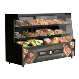 Balcão Açougue Visorâmico 2,00m 2 Pistas Frias - Conservex VIS-200 220v