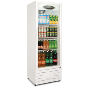 Expositor Vertical Porta de Vidro Conservex 400L ERV-400 Branco 220v