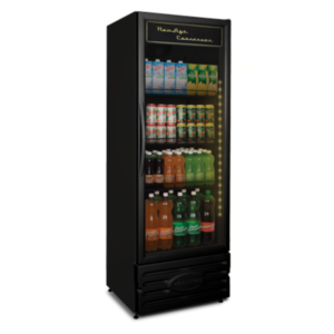 Expositor Vertical Porta de Vidro Conservex 400L ERV-400 P Preta 220v