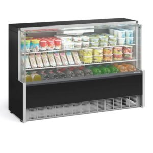 Vitrine Refrigerada Ar Forçado 1,72m GPFA-175R Preta 220v