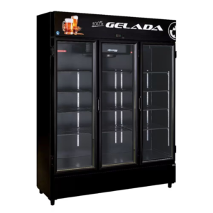 Cervejeira Vertical Expositor 3 Portas 750 Litros All Black EAS-003 SE C 220v