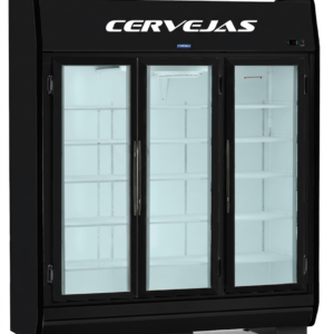 Cervejeira Vertical Fortsul 1150L 3 Portas de Vidro - EAS 180 GLC Black 220v