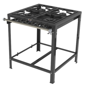 Fogão Industrial Progás 4 Queimadores (2 Duplos e 2 Simples) - PMSD-42 G2 Preto