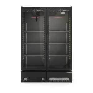 Expositor Vertical Conveniência Gelopar 2 Portas 957L GCBC-950 CB PR 220v