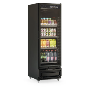Refrigerador Vertical Gelopar 230L All Black GRV-23 LB Carbon 220v
