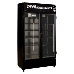 Expositor Vertical Auto Serviço Fortsul 2 Portas EAS-002 SE All Black 220v